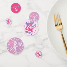 Wild One Jungle Theme Girl zum ersten Geburtstag