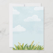 Wild One Jungle Themed Baby Dusche Einladungskarte (Rückseite)