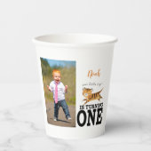 Wild One Jungle Tiger 1. Geburtstag Pappbecher (Vorderseite)