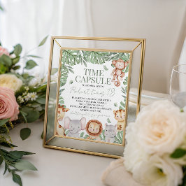 Wild One Jungle Time Capsule Sign Sockelschild