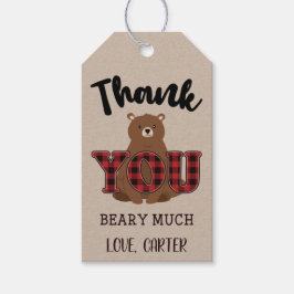 Wild ONE Kariert Bären Geburtstag Vielen Dank Geschenkanhänger