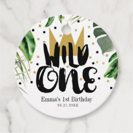 Wild One King of Things Crown 1. Geburtstag Party Geschenkanhänger