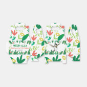 Wild One Kitty Cat Kitten Einladung zum 1. Geburts Geschenkschachtel (Ungefaltet)