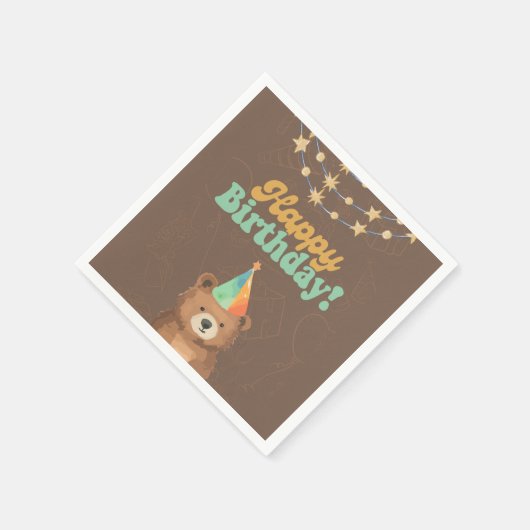 Wild One: Kommen Sie zu uns für einen Roaring 1. G Serviette (Ecke)