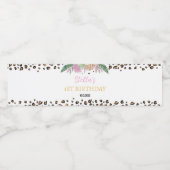 Wild-One-Leopard-Birthday-Party-Wasserflasche-Etik Wasserflaschenetikett (Einzelnes Label)