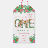 Wild One Leopard erster Geburtstag Geschenkanhänger (Vorderseite)