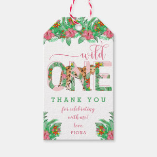 Wild One Leopard erster Geburtstag Geschenkanhänger