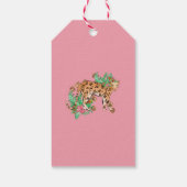 Wild One Leopard erster Geburtstag Geschenkanhänger (Rückseite)