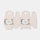 Wild One Leopard Print Birthday Party Fevor Box Geschenkschachtel (Ungefaltet)