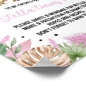 Wild One Leopard Print Birthday Time Kapsel Zeiche Poster (Ecke)