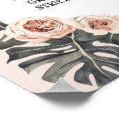 Wild One Leopard Print Girl's Birthday Foto Booth Poster (Ecke)