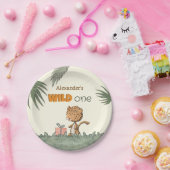 Wild One Leopard Safari 1. Geburtstag Pappteller (Party)