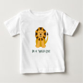 Wild One Lion Birthday Party Jungle Safari Baby T-shirt (Vorderseite)