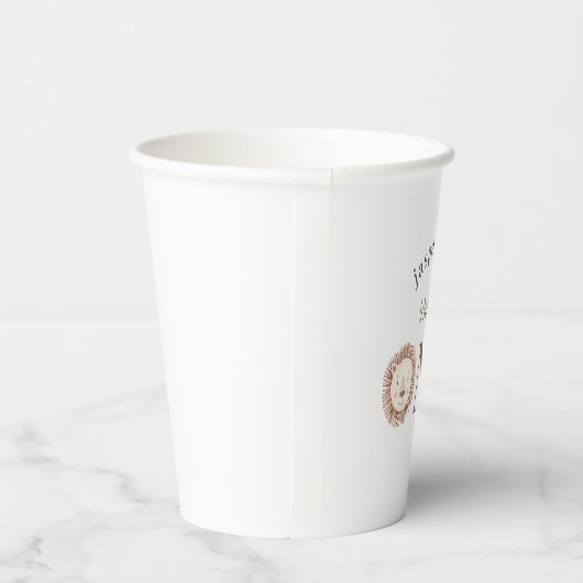 Wild One Lion Face Pappbecher (Rechts)