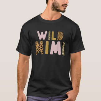 Wild One Mimi zwei wilde Geburtstagsoutfit Zoo Bir T-Shirt