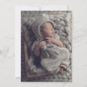 Wild One Modern Foto 1. Geburtstag Einladung (Rückseite)