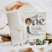 Wild One Modern Gender Neutral 1. Geburtstag Einladung