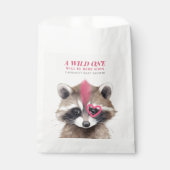 Wild One Mohawk Raccoon Babydusche Geschenktütchen (Vorderseite)
