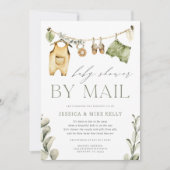 Wild One | Neutral Boho Safari Babydusche per Mail Einladung (Vorderseite)