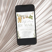 Wild One | Neutral Boho Safari Babydusche per Mail Einladung