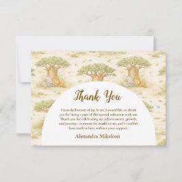 Wild One Neutral Safari First Birthday Dankeskarte