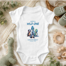 Wild One Niedlich Dinosaur Erste Geburtstagsparty