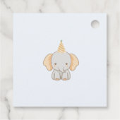 Wild One Niedlich Elephant 1. Geburtstag Geschenkanhänger (Rückseite)