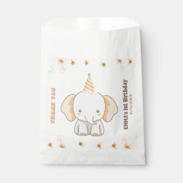 Wild One Niedlich Elephant 1. Geburtstag Geschenktütchen