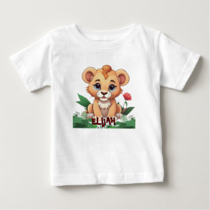 Wild One Niedlich Lion Jungle Theme Baby T-shirt