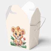 Wild One Niedlich Lion Jungle Theme Geschenkschachtel (Geöffnet)