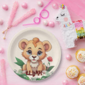 Wild One Niedlich Lion Jungle Theme Pappteller (Party)