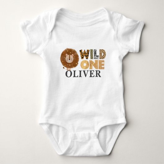 Wild One Niedlich Lion King Baby Strampler (Vorderseite)