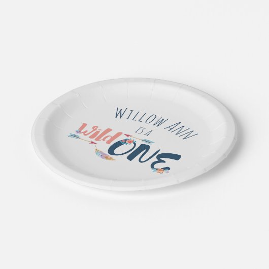 Wild One Pappteller (Schrägansicht)