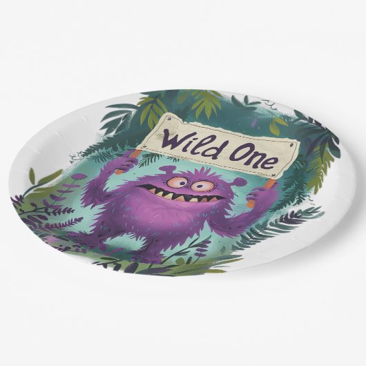 Wild One Pappteller (Schrägansicht)