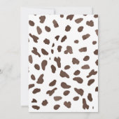 Wild One Party Animals Kids 1st Birthday Einladung (Rückseite)