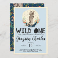 Wild One Party Einladung | Little Raccoon