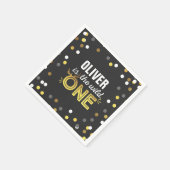 Wild One Party Napkin Modern Wild One Party Serviette (Ecke)