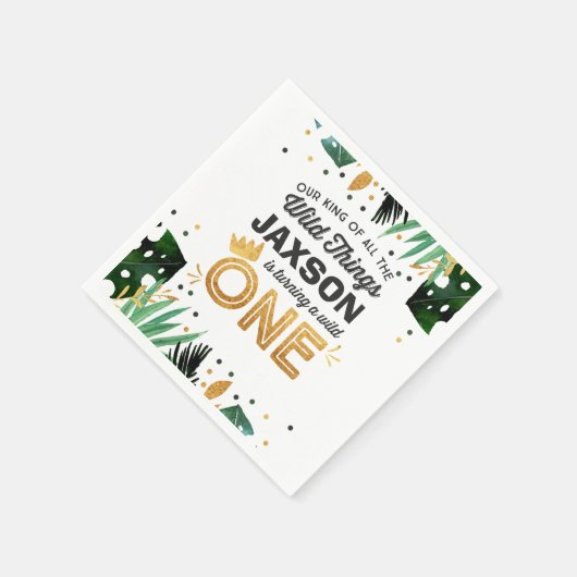 Wild One Party Napkin Wild Things Party Serviette (Ecke)