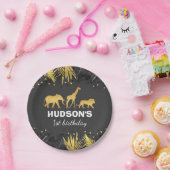 Wild-One-Party-Papierplatten-Jungle-Tiere-Party Pappteller (Party)