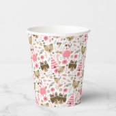 Wild One Pattern | Camping aus Holz Pappbecher (Rechts)