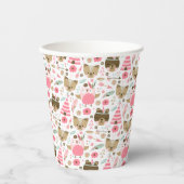 Wild One Pattern | Camping aus Holz Pappbecher (Vorderseite)