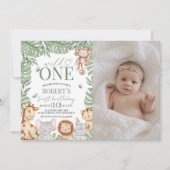 Wild One Photo Birthday Invite Einladung (Vorderseite)