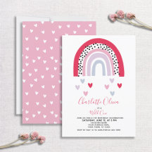 Wild One Pink Rainbow Girl's 1. Geburtstag Party