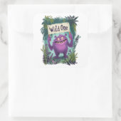 Wild One Quadratischer Aufkleber (Tasche)
