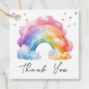 Wild One Rainbow Kindergeburtstag Geschenkanhänger
