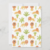 WILD ONE Safari 1. Geburtstag Einladung (Rückseite)