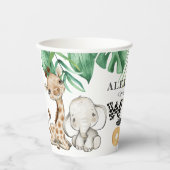 Wild One Safari 1. Geburtstag Papier Cup Pappbecher (Vorderseite)