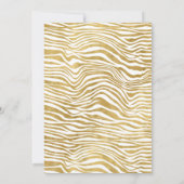 Wild One Safari 1. Geburtstag Party Einladung (Rückseite)