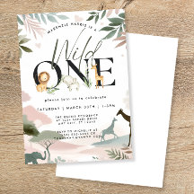 Wild One Safari 1. Geburtstag Party