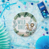 Wild One Safari 1st Birthday Pappteller (Party)